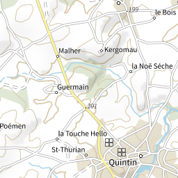 Demesne's plan - Château de Quintin - Bretagne - Côtes d'Armor